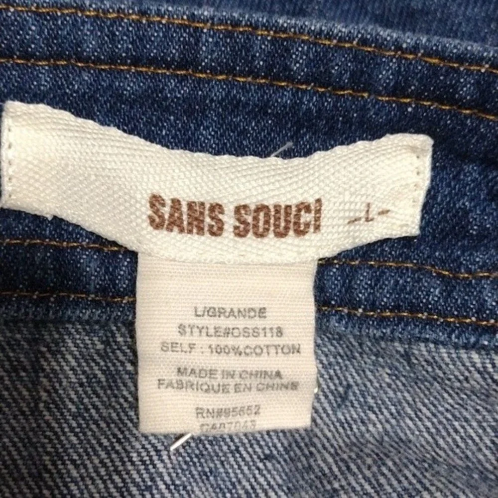 Sans Souci Blue Denim Mini Skirt - Picture 6 of 6